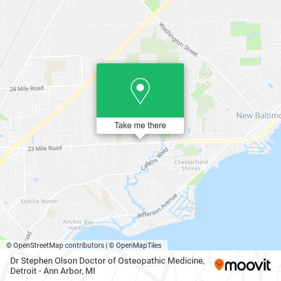 Mapa de Dr Stephen Olson Doctor of Osteopathic Medicine