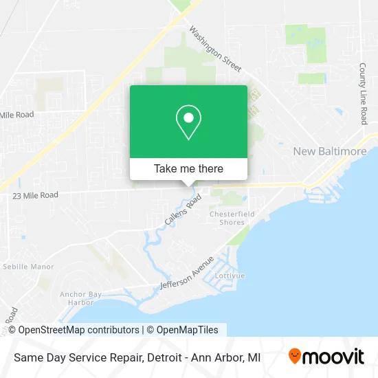 Same Day Service Repair map