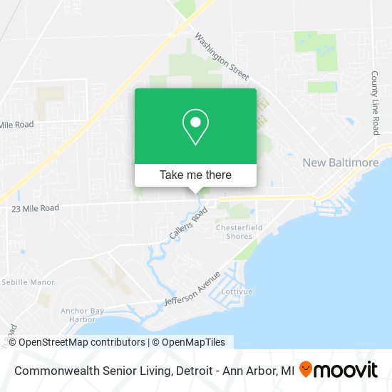 Mapa de Commonwealth Senior Living