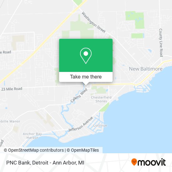 PNC Bank map