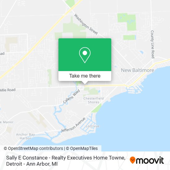 Sally E Constance - Realty Executives Home Towne map