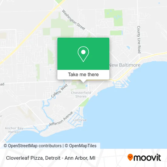 Cloverleaf Pizza map