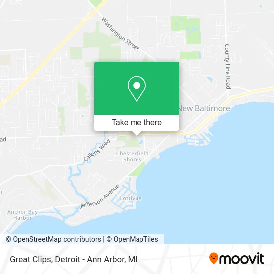 Great Clips map
