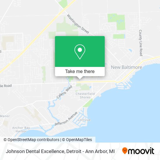 Johnson Dental Excellence map