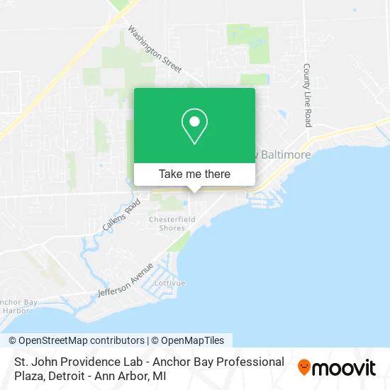 St. John Providence Lab - Anchor Bay Professional Plaza map