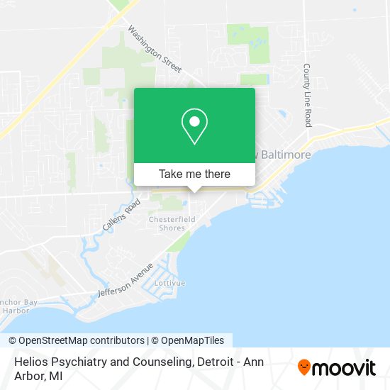 Helios Psychiatry and Counseling map