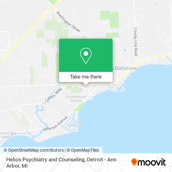 Helios Psychiatry and Counseling map