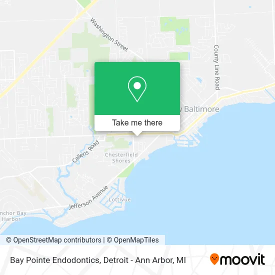 Bay Pointe Endodontics map