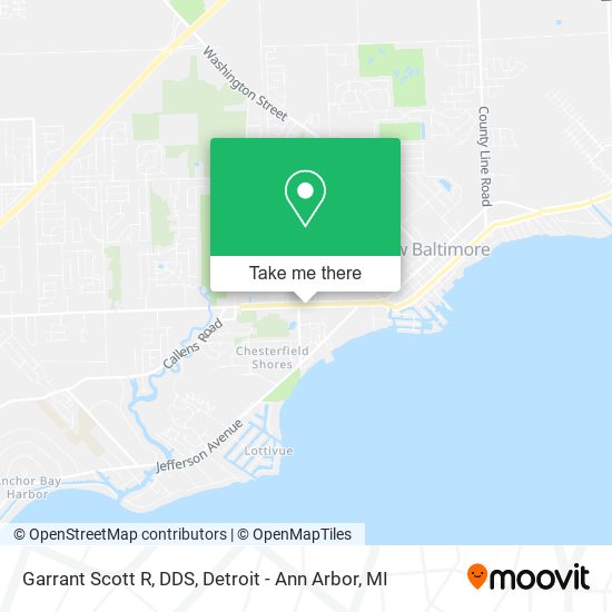 Garrant Scott R, DDS map