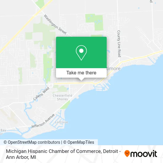 Michigan Hispanic Chamber of Commerce map