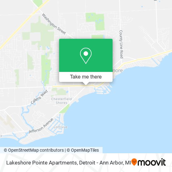 Mapa de Lakeshore Pointe Apartments