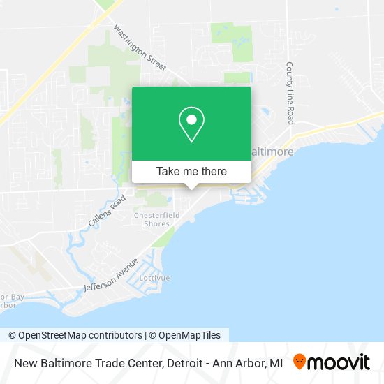 Mapa de New Baltimore Trade Center