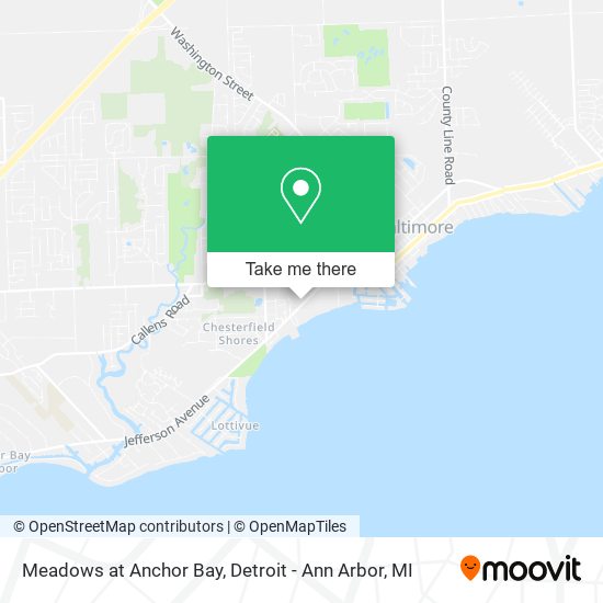Meadows at Anchor Bay map