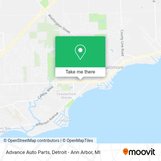 Advance Auto Parts map