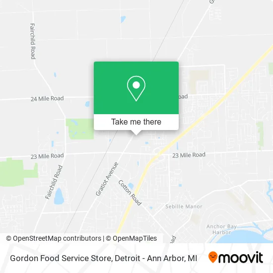 Gordon Food Service Store map