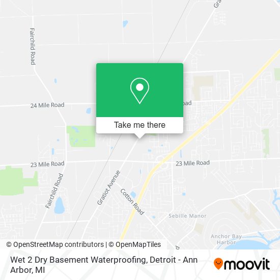 Wet 2 Dry Basement Waterproofing map