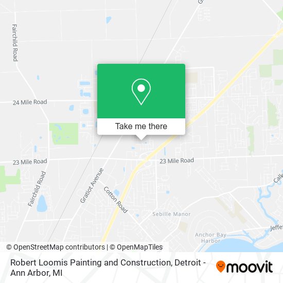 Mapa de Robert Loomis Painting and Construction