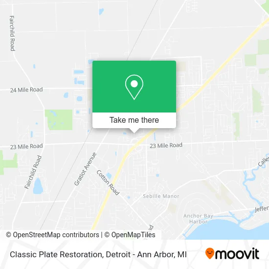 Classic Plate Restoration map