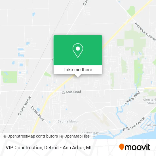 VIP Construction map