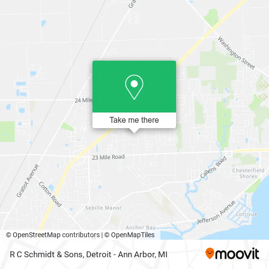 R C Schmidt & Sons map