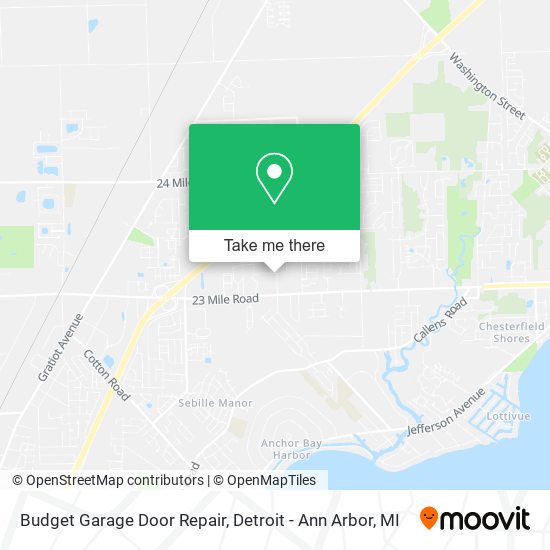 Budget Garage Door Repair map