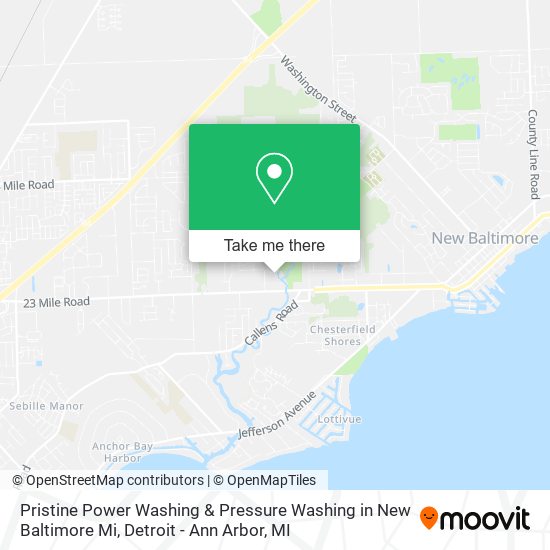 Pristine Power Washing & Pressure Washing in New Baltimore Mi map