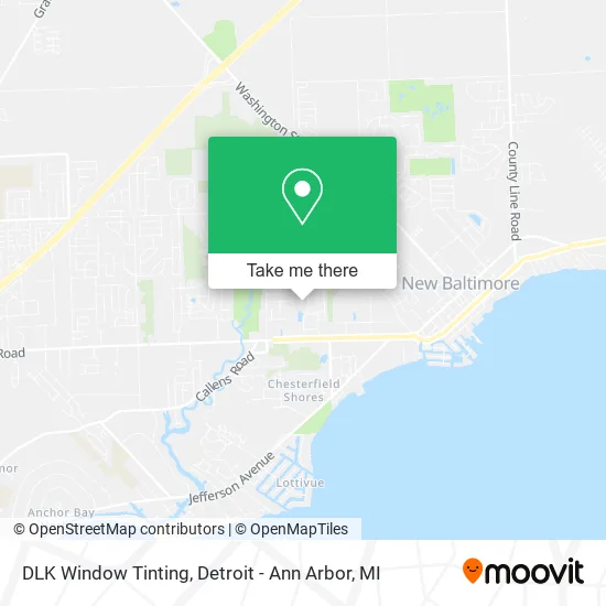 DLK Window Tinting map