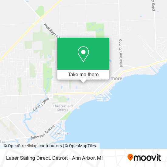 Mapa de Laser Sailing Direct