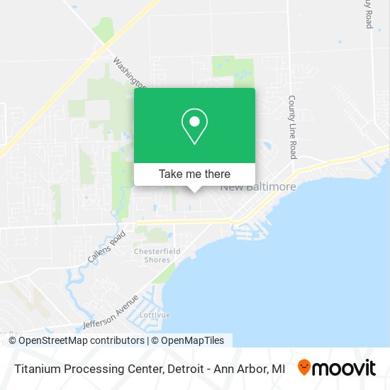 Mapa de Titanium Processing Center