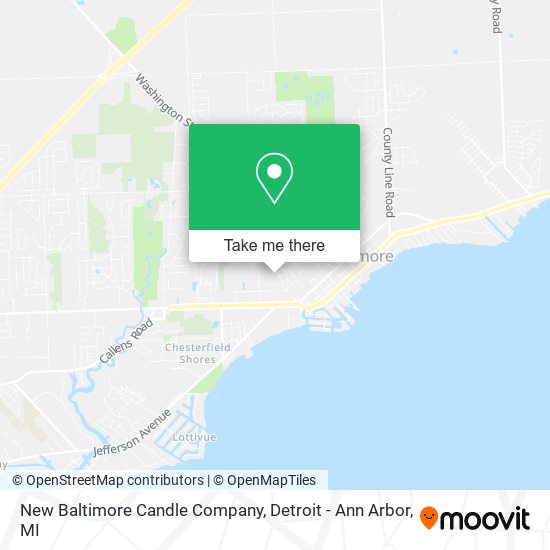 New Baltimore Candle Company map