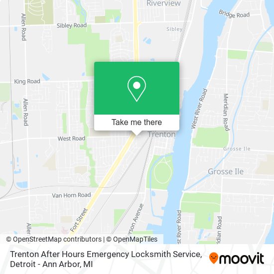 Mapa de Trenton After Hours Emergency Locksmith Service