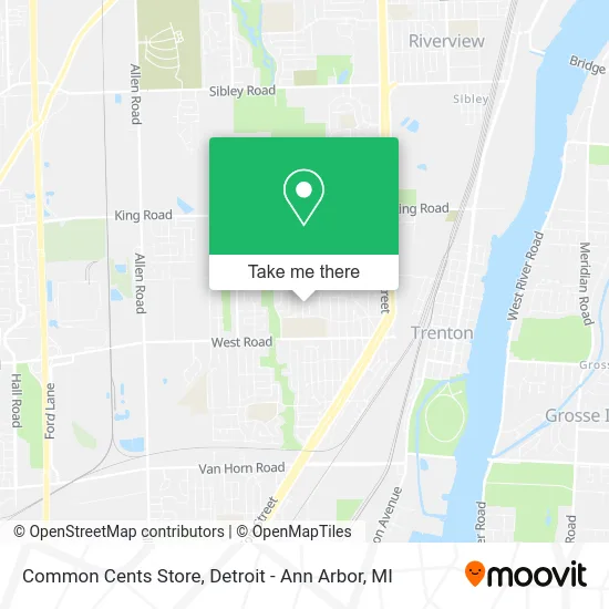 Common Cents Store map