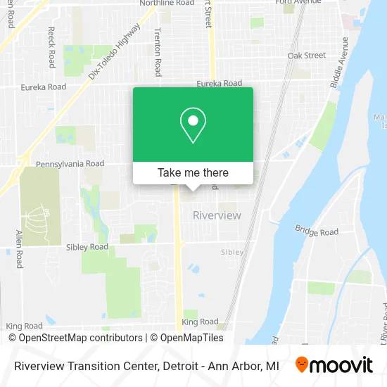 Riverview Transition Center map