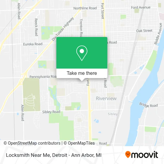 Locksmith Near Me map