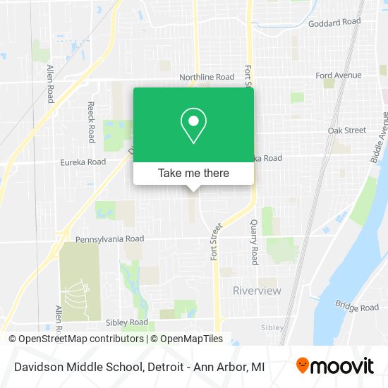 Davidson Middle School map