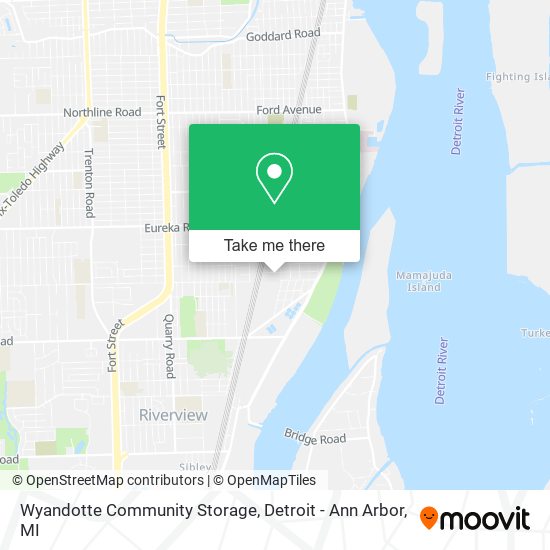Mapa de Wyandotte Community Storage