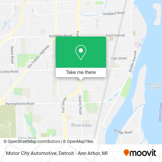 Motor City Automotive map