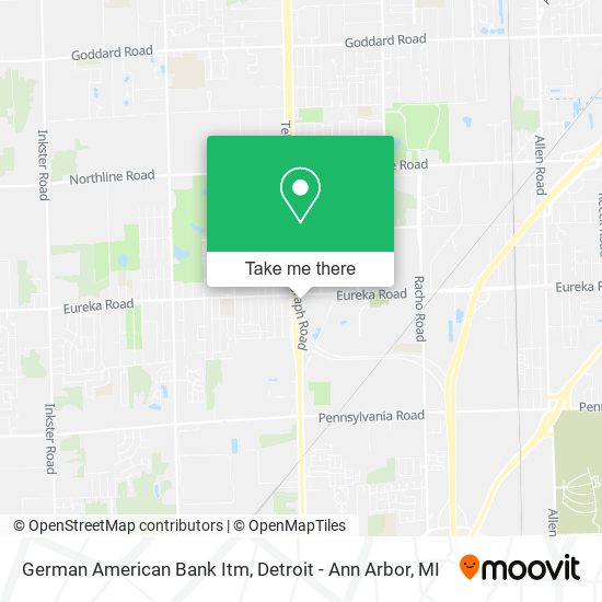 German American Bank Itm map