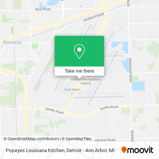 Popeyes Louisiana Kitchen map
