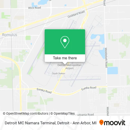 Detroit MC Namara Terminal map