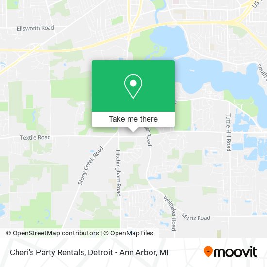 Mapa de Cheri's Party Rentals