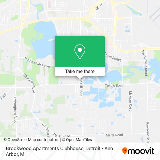Brookwood Apartments Clubhouse map