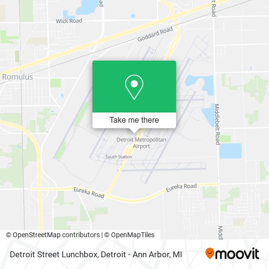 Detroit Street Lunchbox map
