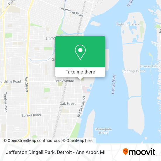 Mapa de Jefferson Dingell Park