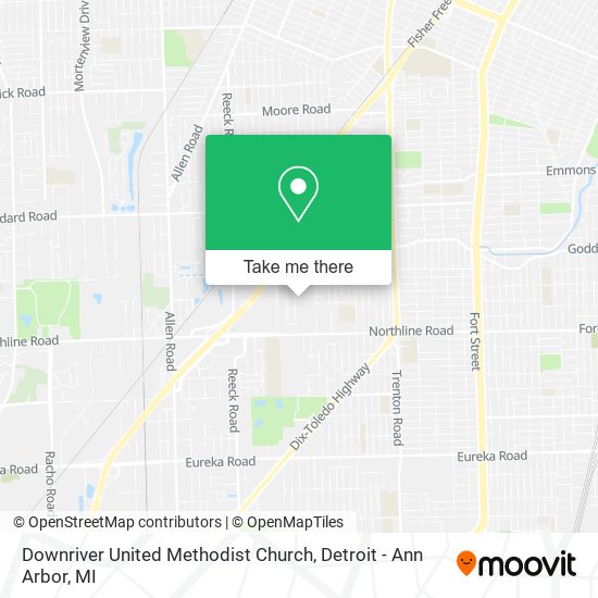 Downriver United Methodist Church map