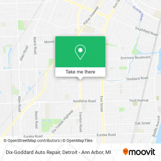 Dix-Goddard Auto Repair map