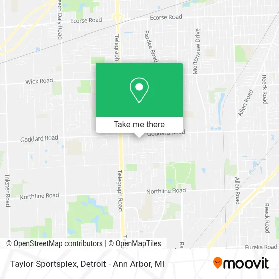 Taylor Sportsplex map