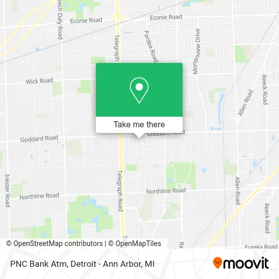 PNC Bank Atm map