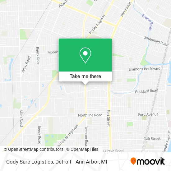 Mapa de Cody Sure Logistics