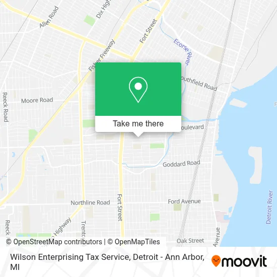 Wilson Enterprising Tax Service map